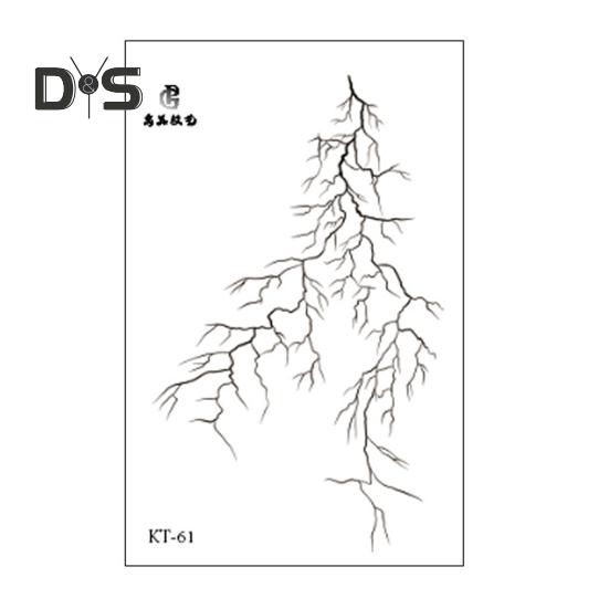 

Временные татуировки-наклейки на Хэллоуин с красным узором, легко наносимые поддельные татуировки, водонепроницаемые украшения для вечеринок A