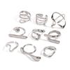 Stainless Steel Exaggerated Opening Ring, High-end Finger Ring, Titanium Steel Hand Accessory