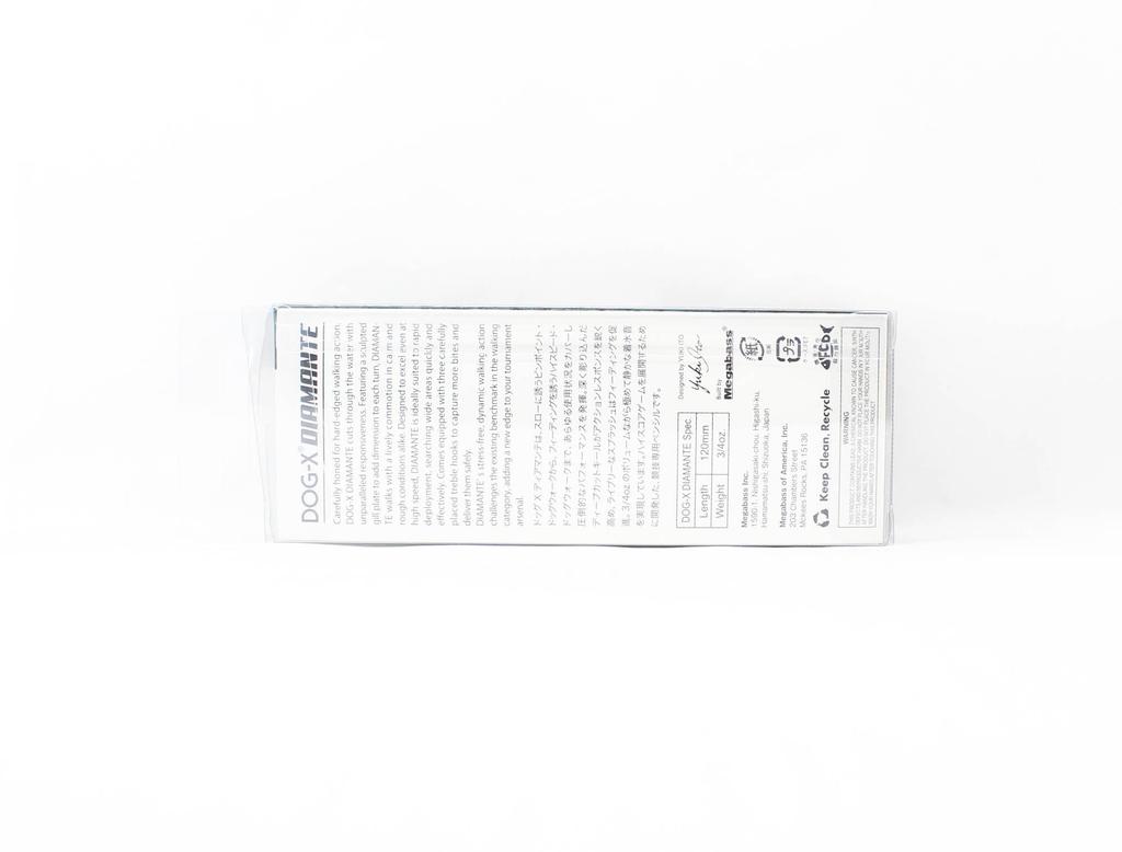 Megabass Pes X Diamante Chrastítko 120 mm 3/4 oz Plovoucí nástraha Wakasagi (0310)