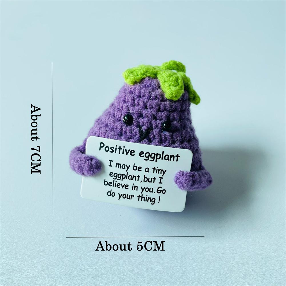 El Yapımı Pozitif Enerji Patates Bebek Ev Dekorasyonu Mini Peluş Örgü Yün Patates Bebek Sevimli Doğum Günü Hediyeleri Ofis Oda Dekoru