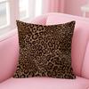 Fashion Cool Leopard Print Personalized Picture Text Home Decorative Pillows Household Gifts 45X45Cm