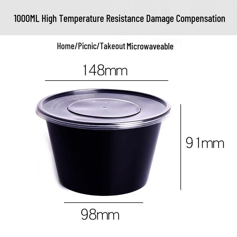 

Round Transparent Takeaway Food Containers
