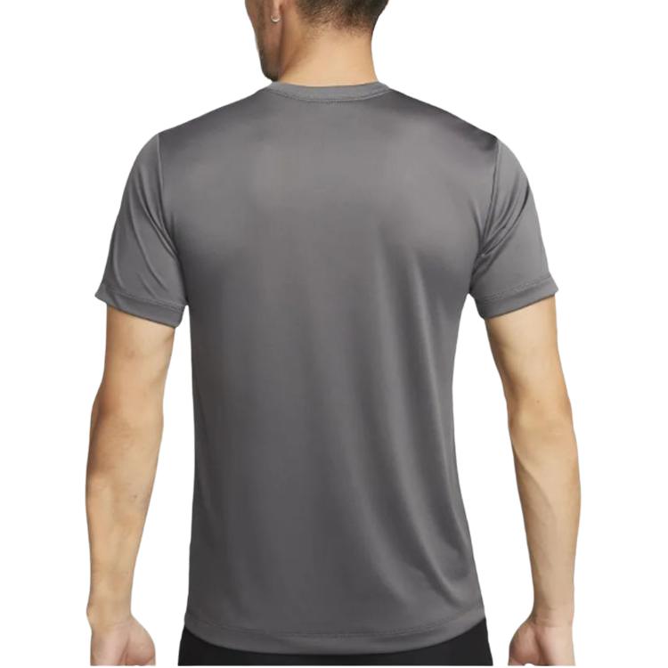Nike Letter Print Pattern Loose Fit Round Neck Short Sleeve T-Shirt Men Tops Gray DZ2742-068