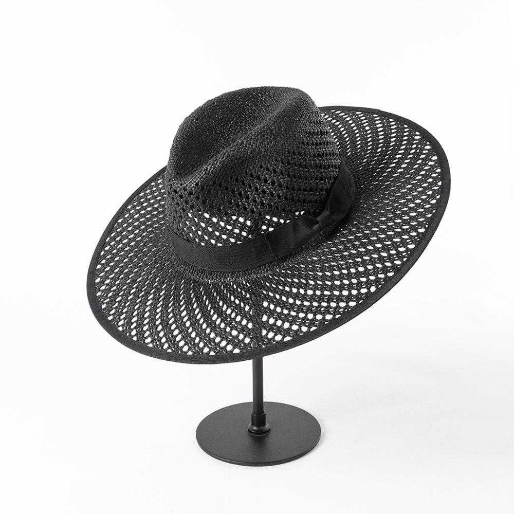 

Британская новая летняя бумажная трава, выдалбливаемая вручную кепка-федора, мужская и женская шляпа-панамджаз head size 57cm