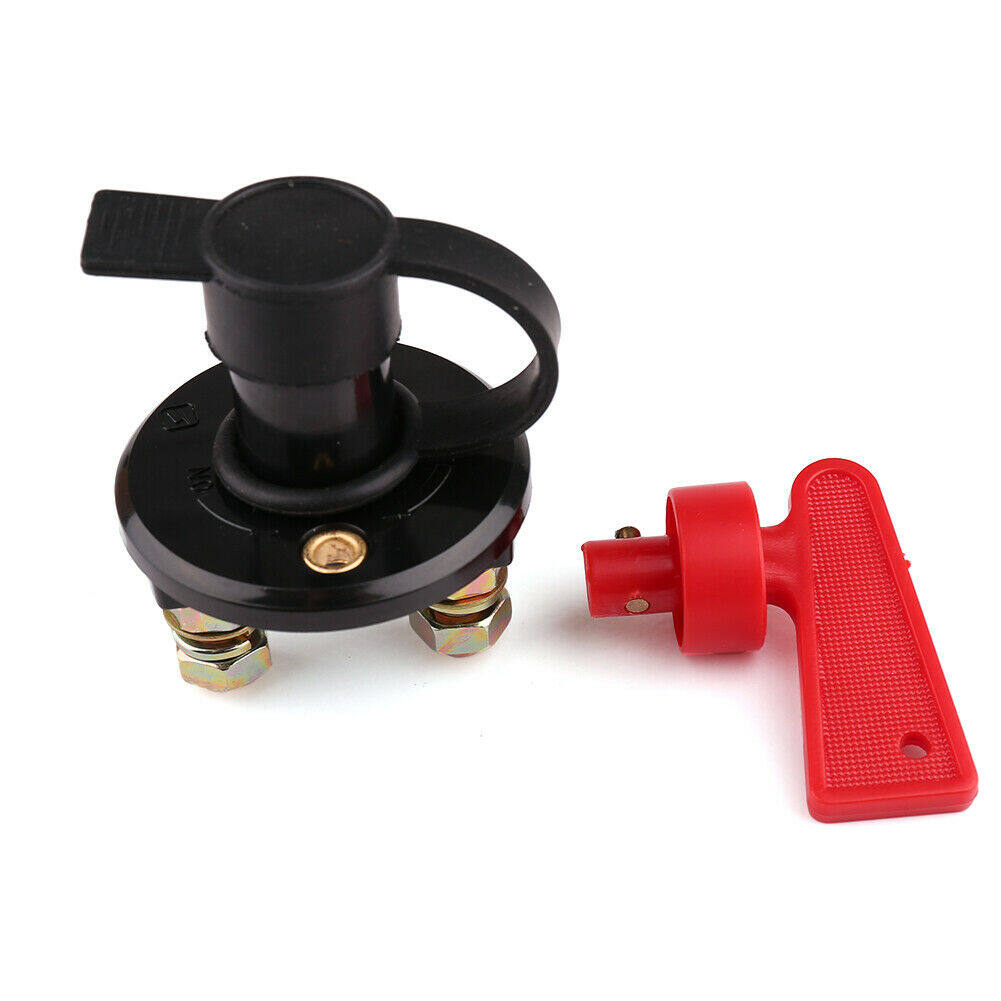 2pcs Battery Cut Off Kill Switch Master Isolator Heavy Duty 12v 24v with Key Car Boat