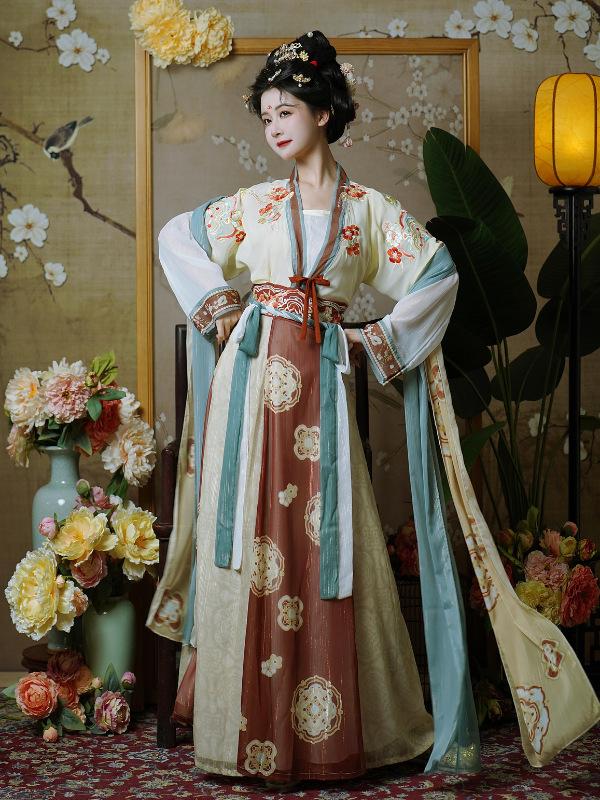 [Princess Changle] Tang Dynasty-made Dumplings Are Restored To Waist-length and Eight-broken Skirts, and They Look Thin Every Day. Summer Hanfu