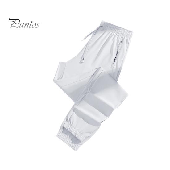 

Унисекс эластичные быстросохнущие брюки Ice Silk Sport Stretch Active брюки на шнурке повседневные мешковатые джоггеры с карманами для походов и путешествий M светло-серый