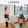 Xiangying Women's French Style Layered Knit Shirt Set