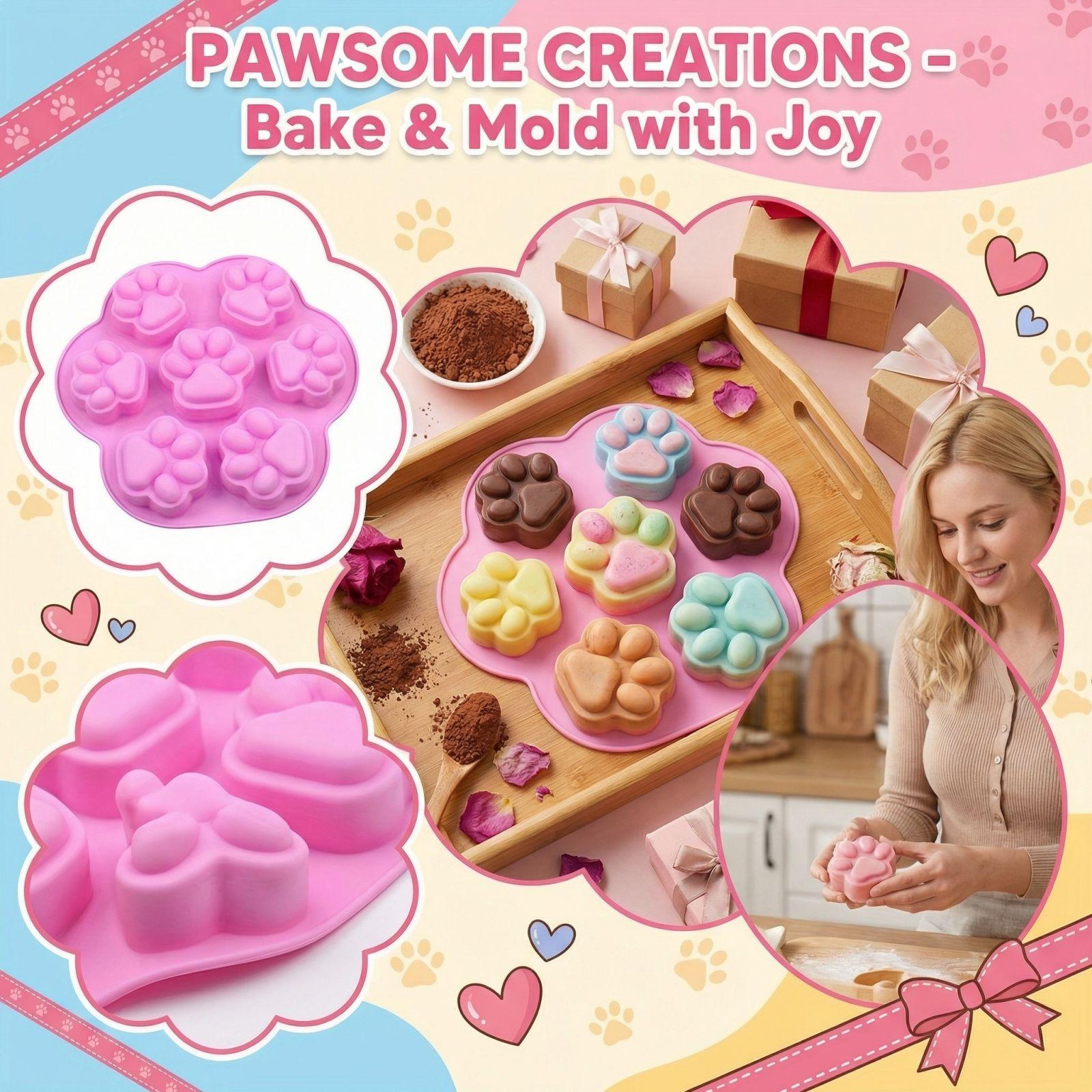 

7 Мультяшных Силиконовых Форм для Мыла, Выпечки и Изготовления Льда One Size розовый