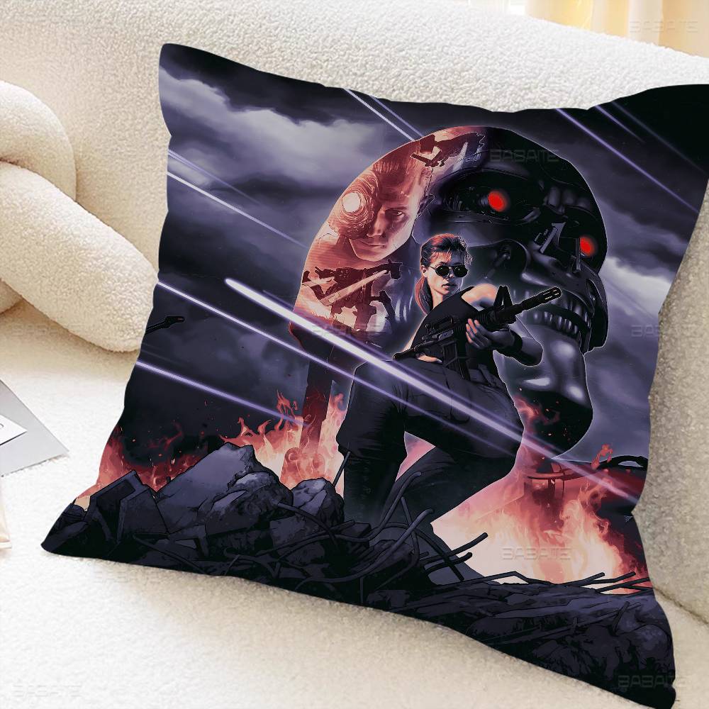 Movie T-TERMINATOR Pillow Cover Sofa Cushion Cover Home Room Decoration Children Gift