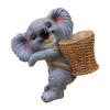 Estátuas Esculturas de Animais em Resina Decorações para Aquários Gatos Pendurados Figuras com Cesta de Armazenamento de Ferramentas Acessórios para Aquário