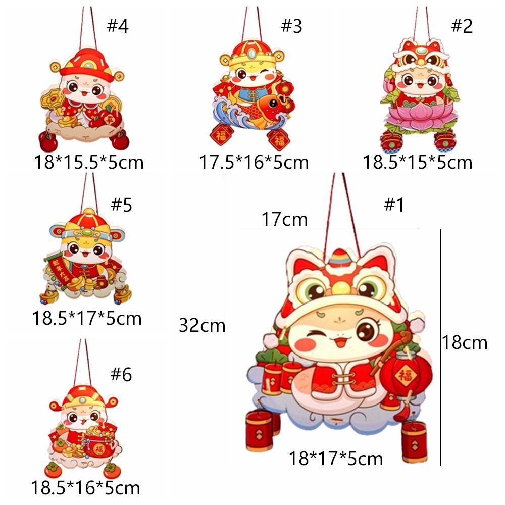 Traditional Chinese Snake Year Portable Lantern PVC New Year Luminous Lantern Spring Festival