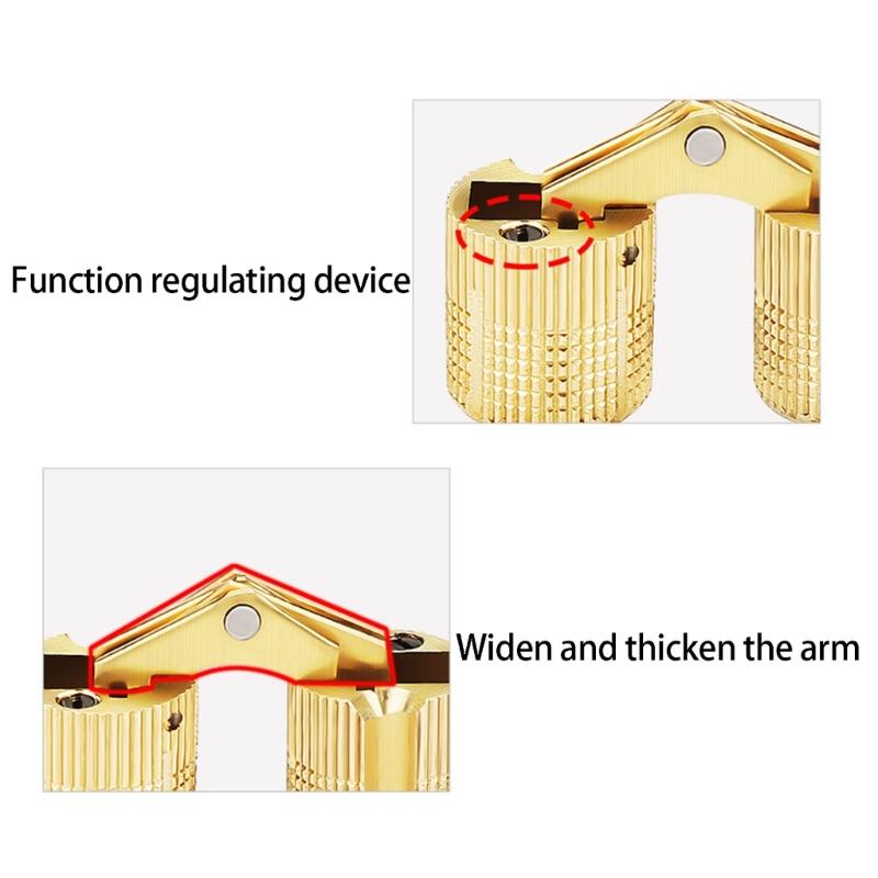 Hide Invisible Cabinet Furniture Hinges 180 Degree Opening Angles Concealed Hinges Furniture Hardware