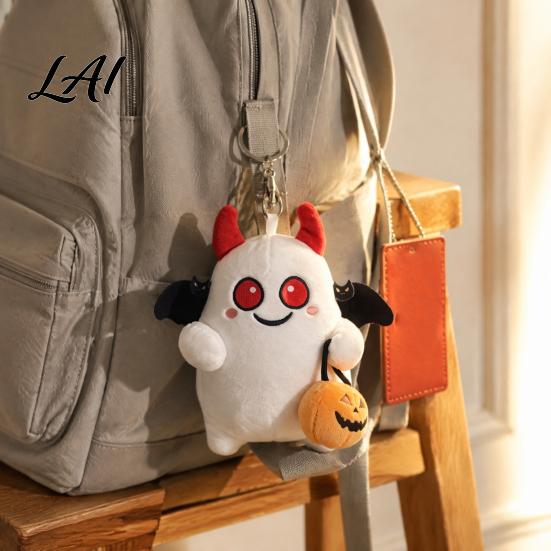 Halloween Surprise Gifts Ghost Plush Keychain Cute Spooky Stuffed Toy Pendant for Backpack Festive Decoration Keys Soft Mini Doll Bag Charm