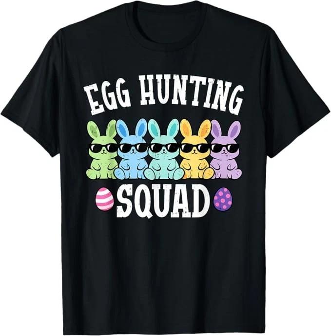 Детская футболка на Пасху Команда Пасхальных Зайцев Охота за Яйцами Пасхальные Дети Мальчики Девочки 110