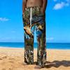 Men's Loose Casual Solid Color  Trousers Camouflage Printed Straight Pants