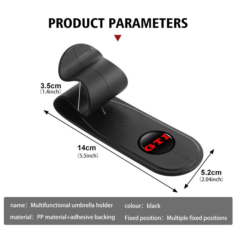 Multifunction Auto Umbrella Hook Holder Hanger Seat Umbrella For Volkswagen VW Jetta Golf4 5 6 Beetle CC B5 B6 B7 EOS GTI MK2 Zo7