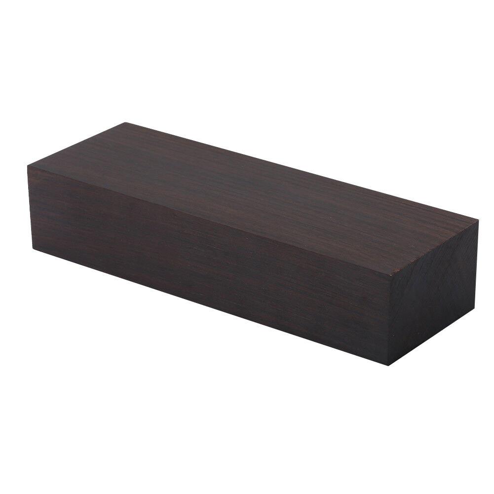 Ebenholz Holzblock 12x4x2,5cm – Hart, Farbecht, Glatte Oberfläche – Für Griffe, Musikinstrumente, Briefbeschwerer & Inlays