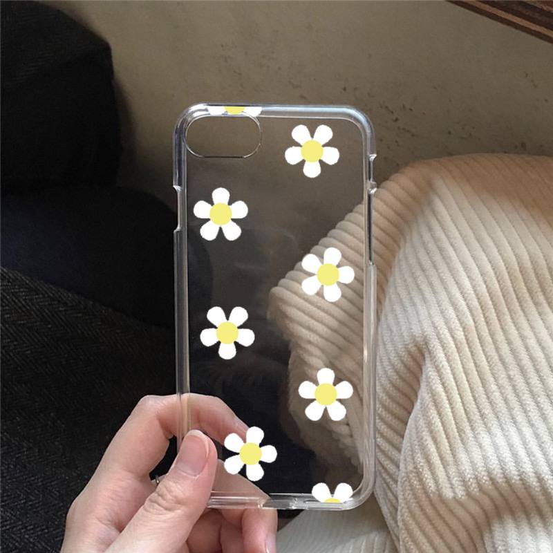 Summer flower small daisies Phone Case for iphone 13 11 12 pro XS MAX 8 7 6 6S Plus X 5S SE 2020 XR case
