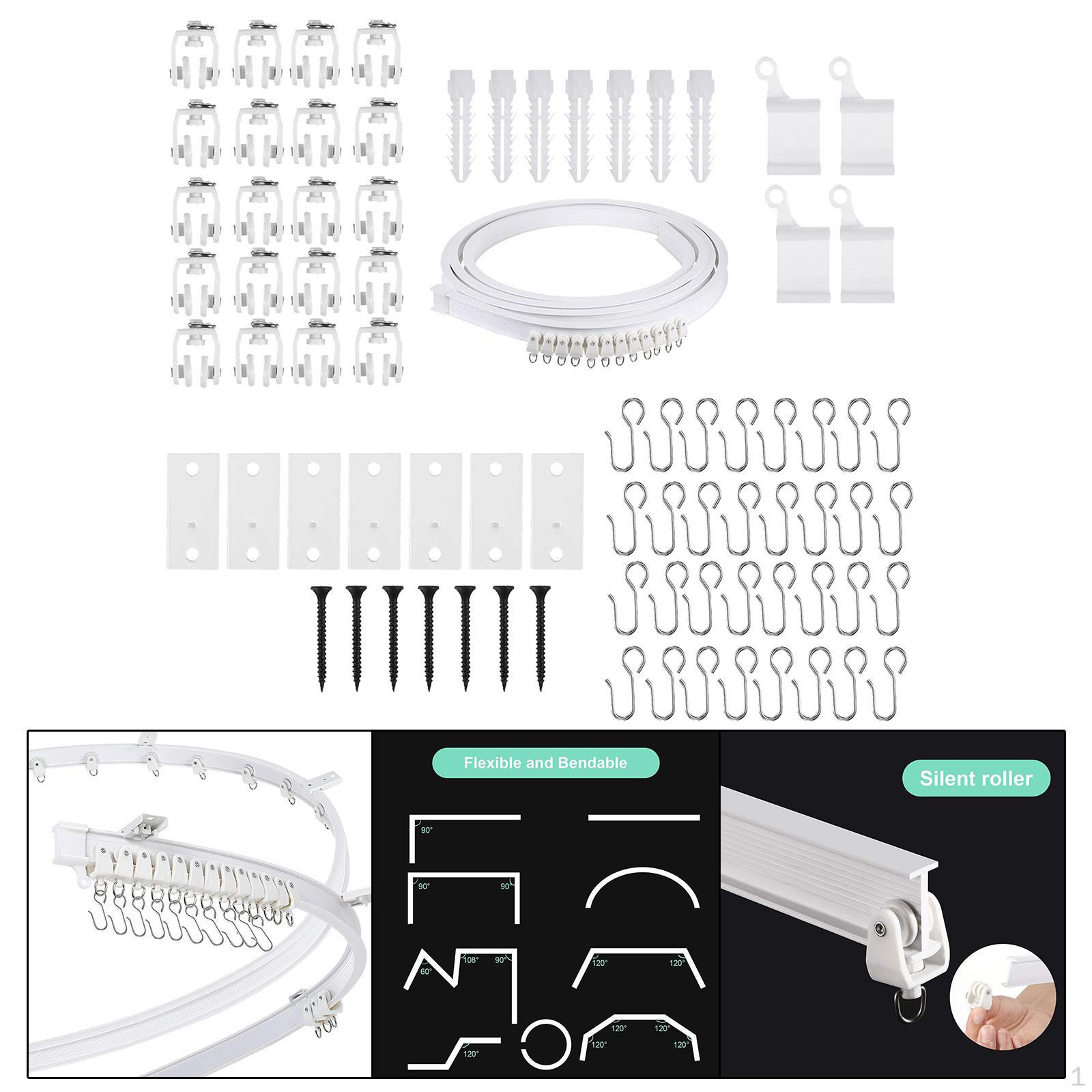 Комплект потолочных карнизных направляющих, фурнитура, сверхпрочная, многофункциональная, долговечная монтажная фурнитура для автодома 400cm
