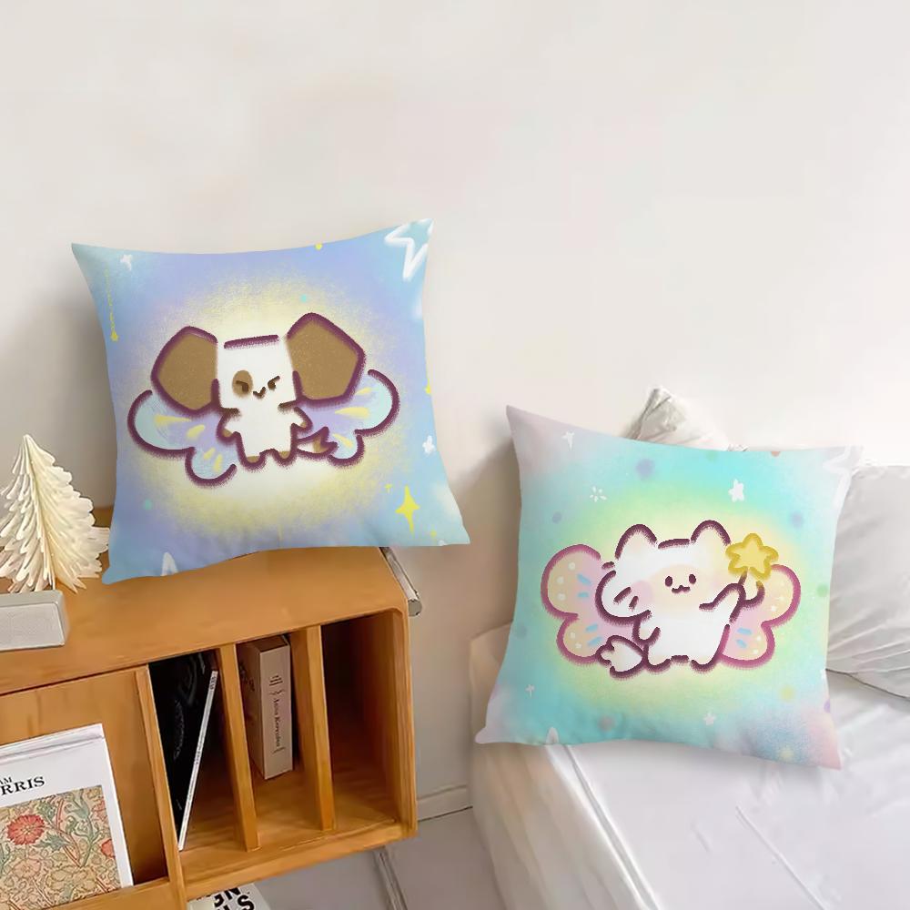 Cartoon Dog cute Lucky cushion cover Pillow Cover Decoration Room Home Sofa living Office Car Nordic Simplicity