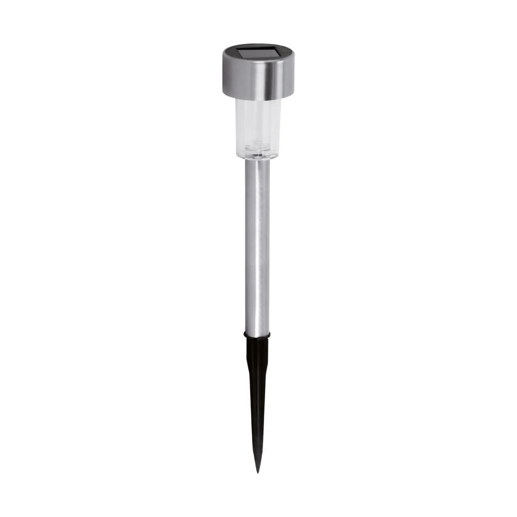 Solar LED Lamp Chrome Ip44 Straight Cold White Ideus 04375