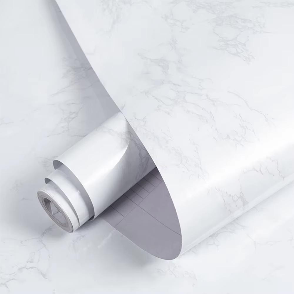 40cm Self-adhesive Modern Marble Decorative Waterproof and Moisture-proof Wallpaper for Living Room Bedroom Kitchen Background