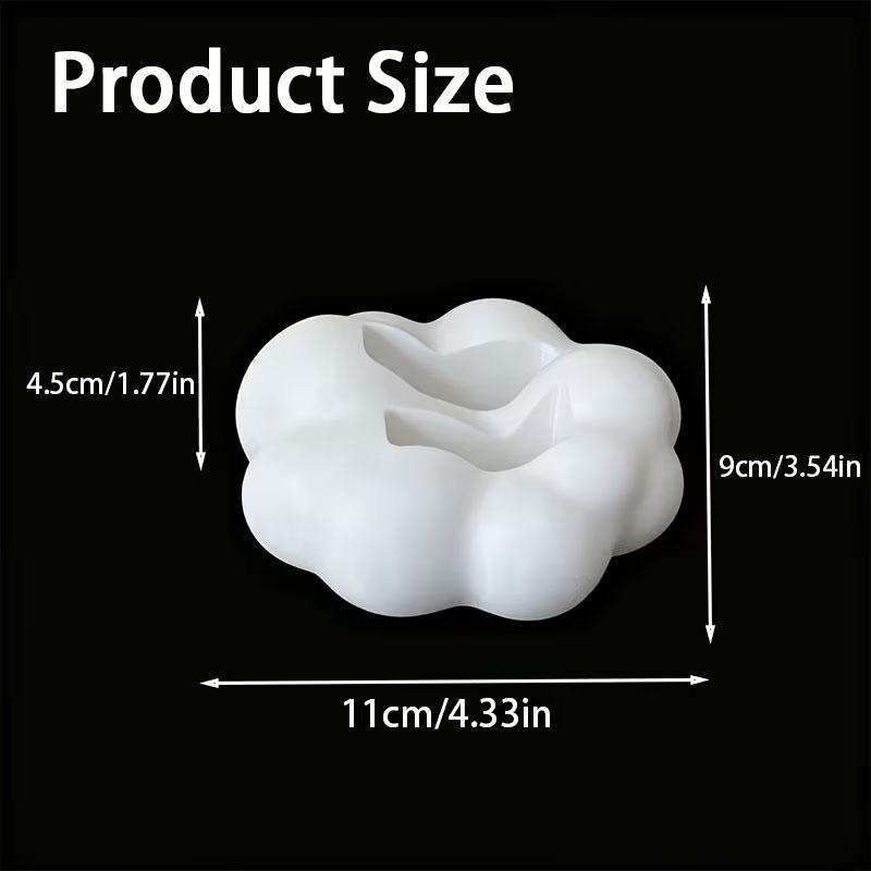Cute 3D Cloud-Shaped Remote Control Holder - Desktop Home Storage Organizer Stand For TV/Air Conditioner Remotes, Phones Gadgets