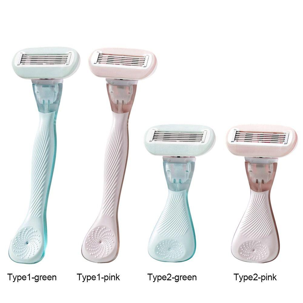 Manual Lady Shaver 5-Blades Epilator Durable Women Razor Private Body