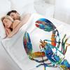 Colorful Lobster Art by Sharon Cummings Throw Blanket Decoratives Thermals For Travel Flannels Plaid on the sofa Blankets