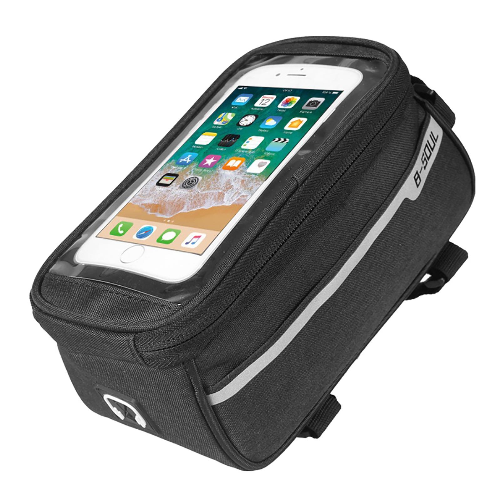 Waterproof Bike Phone Handlebar Bag Mobile Phone Touch Screen Waterproof Organiser Bike Accessories for Adult Bikes