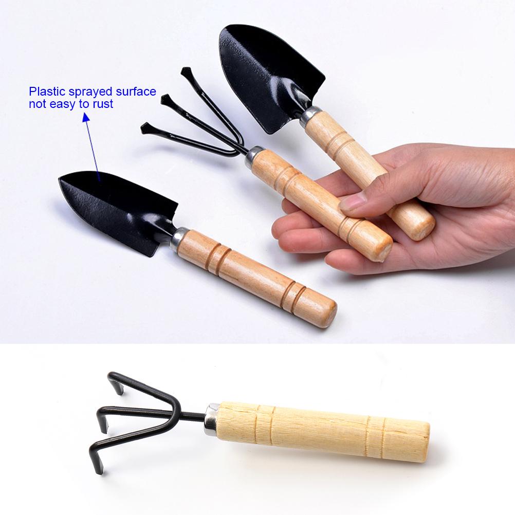 Mini Garden Tool Set 3PCS Small Iron Shovel Trowel Hand Tools for Planting