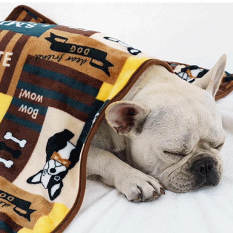 

Теплое фланелевое одеяло для домашних животных, одеяло для отдыха для собак и кошек, мягкое теплое одеяло для сна 50cm by 40cm