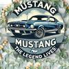 Pc Mustang Klassisches Aluminium Metallschild Rundes Oldtimer Wandkunst Langlebige Haus- und Bürodekoration Ideales Geschenk für Autoenthusiasten