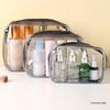 Large Capacity Waterproof Transparent Makeup Bag - Portable Toiletry Organizer for Travel