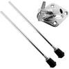 Bass Drum Legs Drum Stands Leg Professional Stable Anti Skid, Metal, Bass Drum Feet for Precussion Instrument Drum Replace, 1 Set