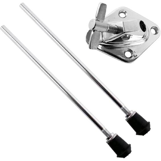 Bass Drum Legs Drum Stands Leg Professional Stable Anti Skid, Metal, Bass Drum Feet for Precussion Instrument Drum Replace, 1 Set