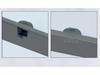 Zinc Alloy Wall Cabinet RV Handle with Hidden Button Lock
