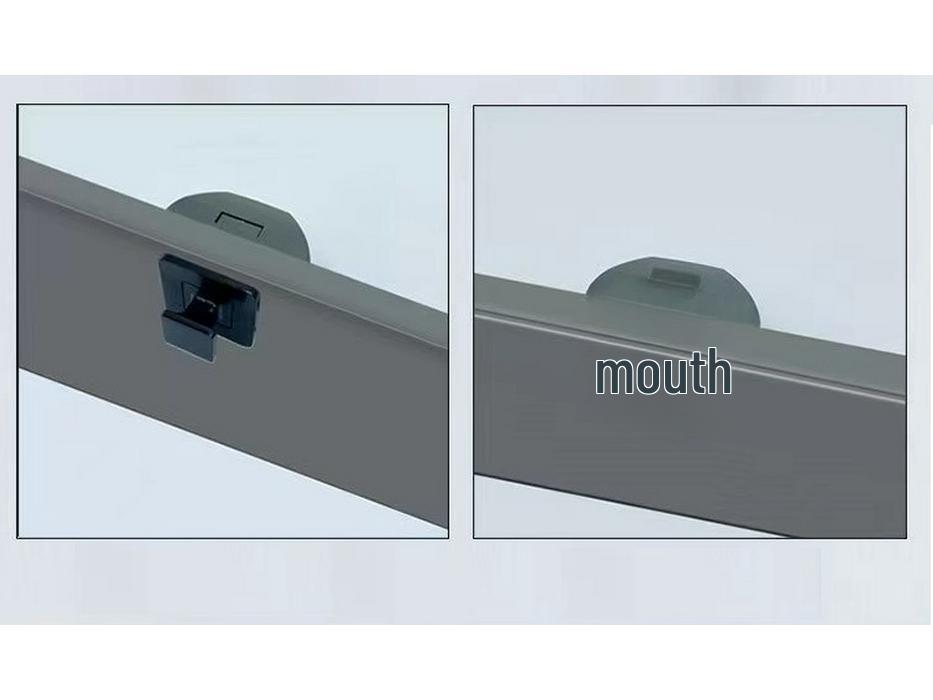 Zinc Alloy Wall Cabinet RV Handle with Hidden Button Lock