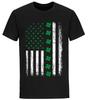 St Pattys Day Irish Distressed Shamrock American Flag Patricks Day T Shirts