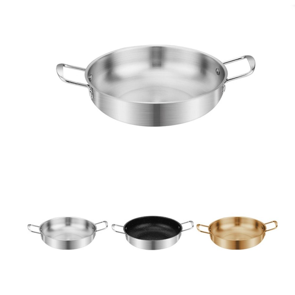 Multi-function Cooking Pot Stainless Steel Double Ear Soup Pot Cookware Noodle Pot  Picnic
