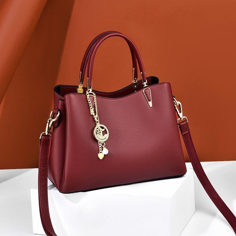 Stylish Large Capacity Women's Tote Bag 2024 Trendy Soft Pu Leather Commuter Handbag