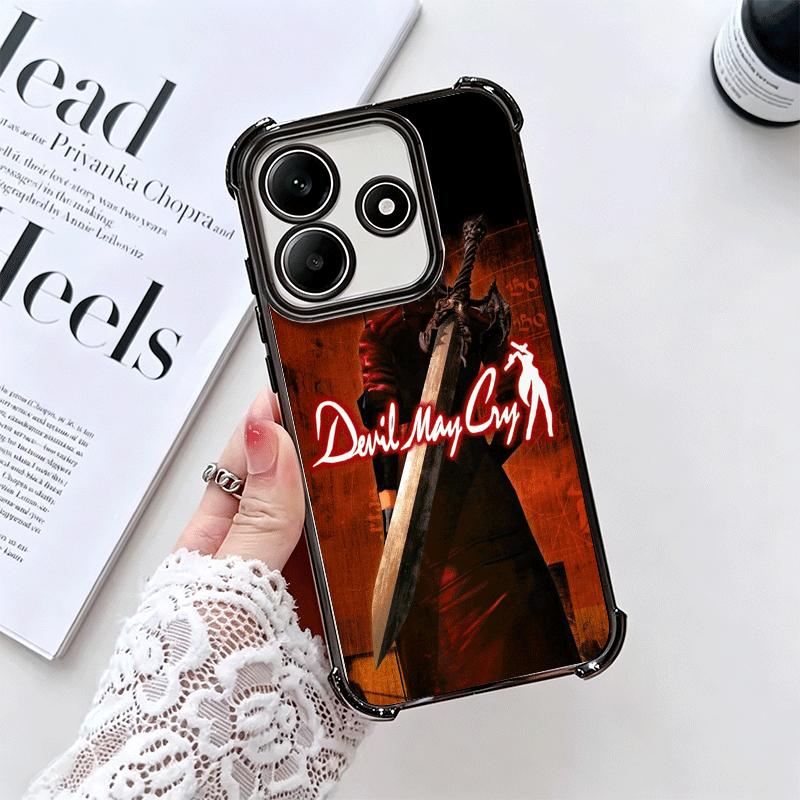 D-Devil M-May Cry 5 Soft Phone Case For Xiaomi Redmi Note 14 15 Pro Plus 13 12 11S 11T 5G 10 9S 9 Plating Anti-Fall Fundas
