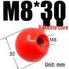 Bakelite Handle Plastic Round Ball Lever with Red Copper Core and Black Iron Core, M4-M16
