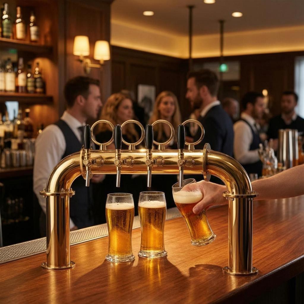 4 Faucet Beer Dispenser Reflective Arch 4head