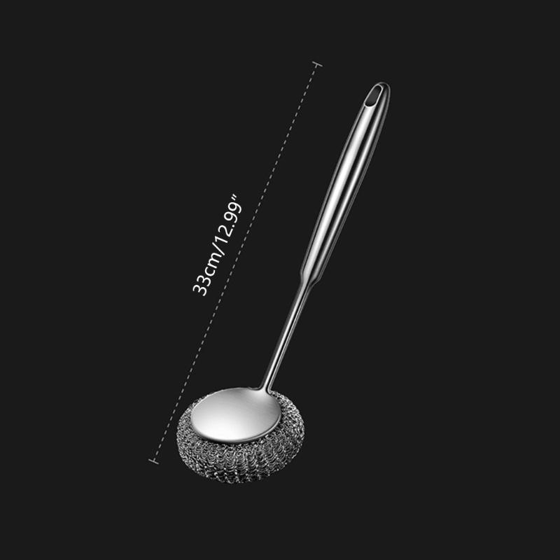 Professional Stainless Steel Scrub Cleaning Brush with Comfortable Handle