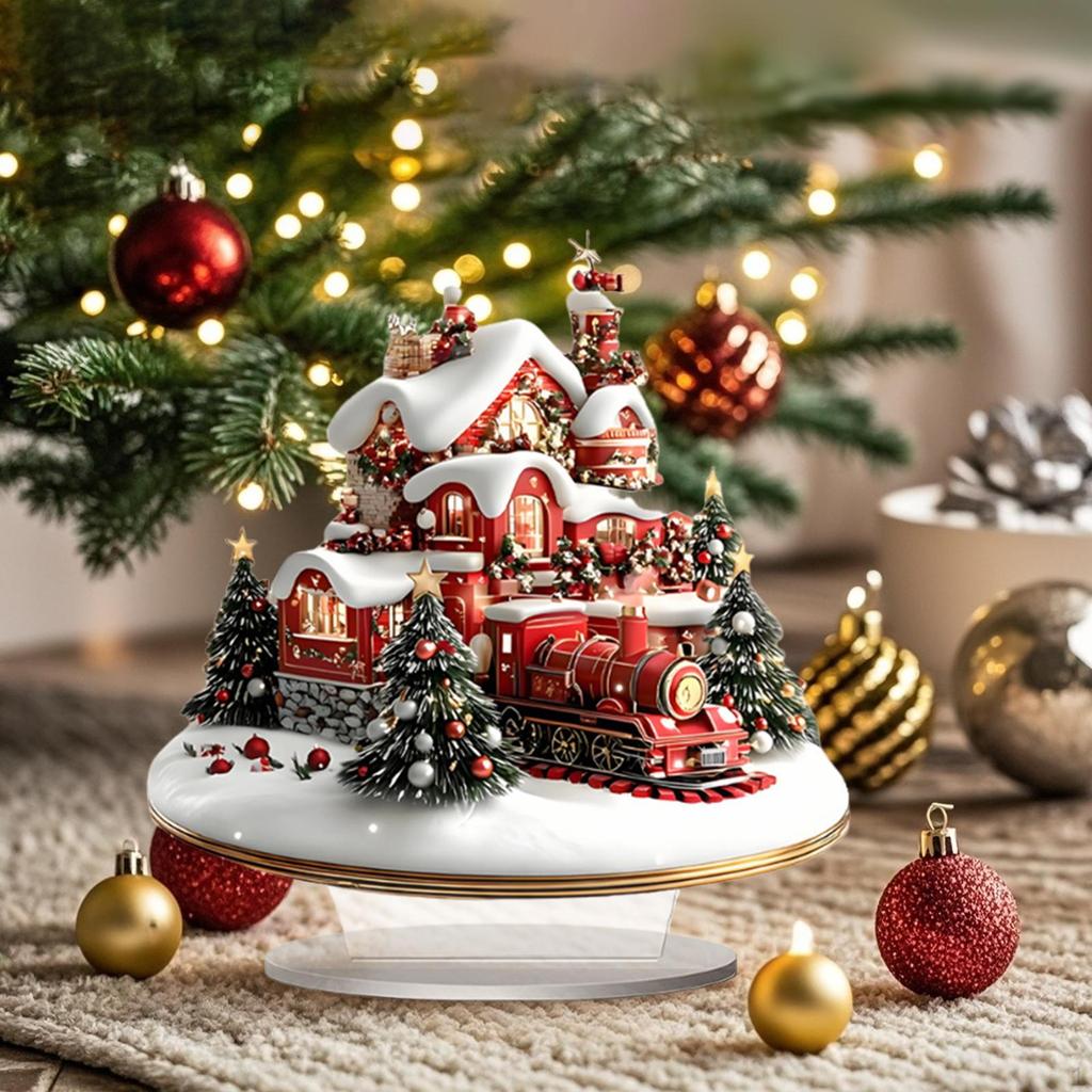 House 2D Snow Scene for Holiday