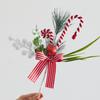 Weihnachtsbaumschmuck: Verspielte Schneebeeren-Dekoration, Zuckerstangen-Dekoration, realistischer Lutscher-Ornament für drinnen, Neujahr