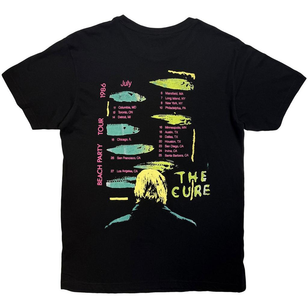 The Cure Unisex Adult Beach Party Tour ´86 T-Shirt