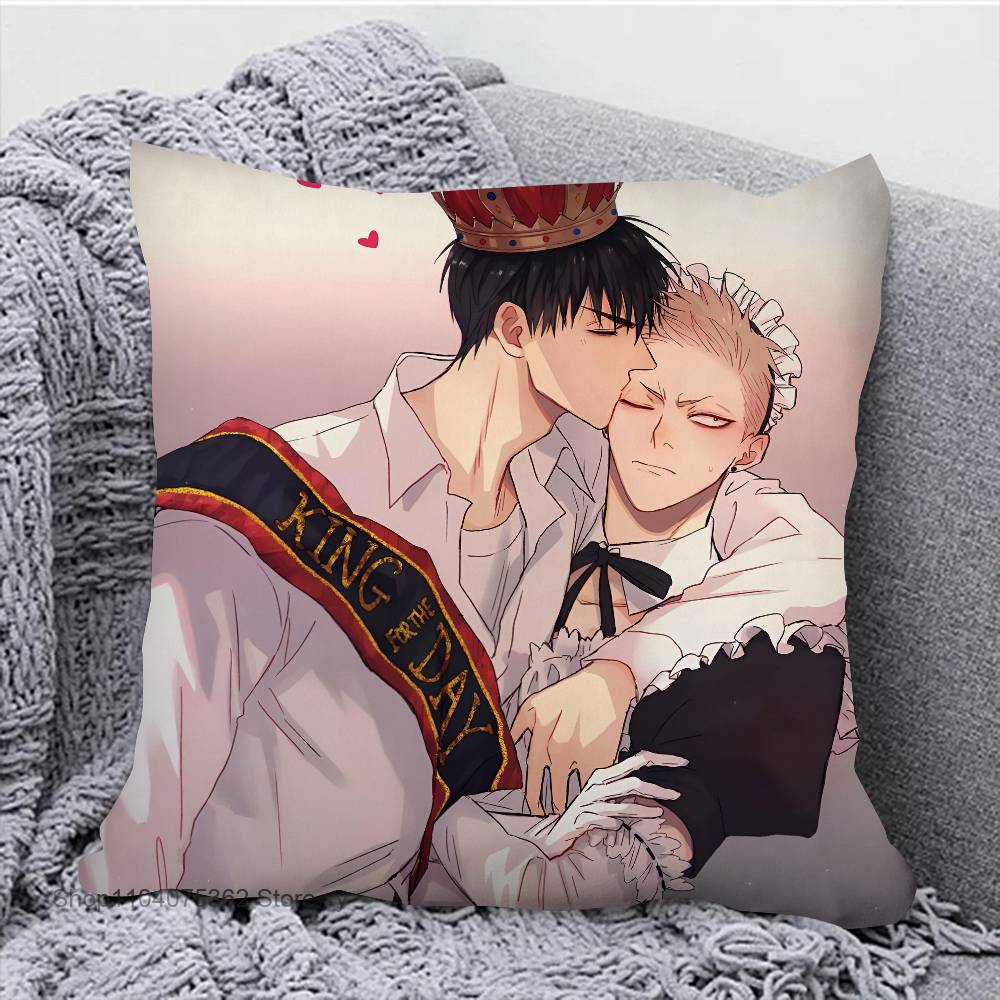 19 Days Anime Pillow Case Square Pillow Bedroom Sofa Leisure Comfort Cushion Car Living Room Home Decoration